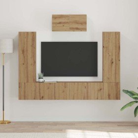 Conjunto de mueble de TV 7 pcs Roble artisan 180 x 30 x 120 cm Conjunto de mueble de TV 7 pcs Roble artisan 180 x 30 x 120 cm