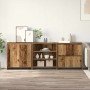 Tableros Lateral 3 pcs Madera vieja 70 x 41 x 75 cm