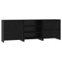 Vitrina 3 pcs Roble negro 70 x 41 x 75 cm Madera contrachapada
