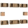 Juego de muebles de TV Roble artisan Madera contrachapada