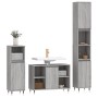 Set de muebles de baño 3 pzas madera contrachapada gris sonoma de vidaXL, Muebles de baño - Ref: Foro24-3190297, Precio: 182,...