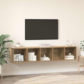 Juego de muebles de TV 2 pcs Roble artisan 37 x 37 x 142.5 cm