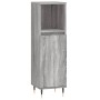 Set de muebles de baño 3 pzas madera contrachapada gris sonoma de vidaXL, Muebles de baño - Ref: Foro24-3190297, Precio: 182,...