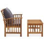 Muebles de jardín 2 piezas con cojines madera maciza de acacia by vidaXL, Garden sets - Ref: Foro24-310264, Price: 223,68 €, ...