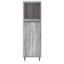 Set de muebles de baño 3 pzas madera contrachapada gris sonoma de vidaXL, Muebles de baño - Ref: Foro24-3190297, Precio: 182,...