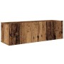 Mueble de TV de Pared 4 pcs Madera Vieja Madera contrachapada en Muebles TV | Comprar online en Foro24