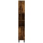 3-teiliges Badezimmermöbel-Set aus geräuchertem Eichensperrholz von vidaXL, Badezimmermöbel - Ref: Foro24-3190312, Preis: 199...