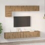 Conjunto de mueble de TV 5 pcs Roble artesanal en Muebles TV | Comprar online en Foro24