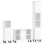 3-teiliges Badezimmermöbelset aus weißem Sperrholz von vidaXL, Badezimmermöbel - Ref: Foro24-3190307, Preis: 205,26 €, Rabatt: %