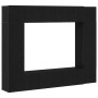 Gabinete para TV 8 pcs Roble negro 190.5 x 28.5 x 151 cm en Muebles TV | Comprar online en Foro24