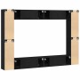 Conjunto de Muebles de TV de 8 Piezas de para Montar en la Pared en Madera de Roble Negra en Muebles TV | Comprar online en Foro