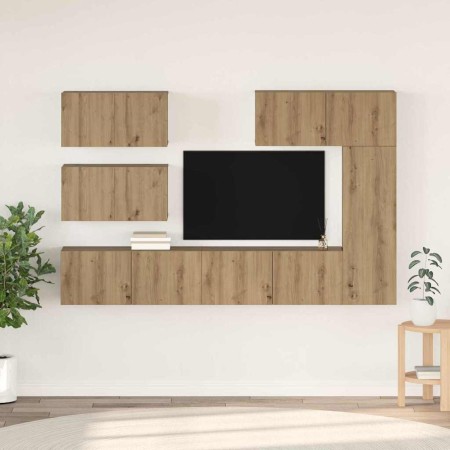 Conjunto de mueble de TV 6 pcs Roble artesanal en Muebles TV | Comprar online en Foro24