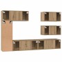 Conjunto de mueble de TV 6 pcs Roble artesanal en Muebles TV | Comprar online en Foro24