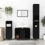 Black plywood 3-piece bathroom furniture set by vidaXL, Bathroom furniture - Ref: Foro24-3190292, Price: 188,92 €, Discount: %