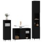 Juego de muebles de baño 3 pzas madera contrachapada negro de vidaXL, Muebles de baño - Ref: Foro24-3190292, Precio: 191,64 €