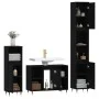 Black plywood 3-piece bathroom furniture set by vidaXL, Bathroom furniture - Ref: Foro24-3190292, Price: 188,92 €, Discount: %