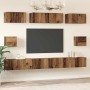 Juego de muebles de TV Madera vieja Madera contrachapada