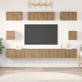 Juego de muebles de TV Roble artisan Madera contrachapada