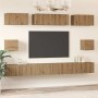 Juego de muebles de TV Roble artisan Madera contrachapada