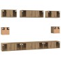 Juego de muebles de TV Roble artisan Madera contrachapada