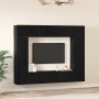 Conjunto de mueble de TV 8 pcs Roble Negro Madera de ingeniería en Muebles TV | Comprar online en Foro24