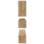Conjunto de mueble de TV 8 pcs Roble artisan