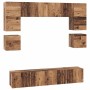 Conjunto de mueble de TV 8 pcs Madera envejecida en Muebles TV | Comprar online en Foro24