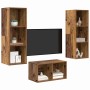 Conjunto de mueble de TV Madera Vieja 37 x 37 x 107 cm en Muebles TV | Comprar online en Foro24