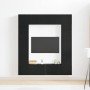 Gabinete de TV 8 pcs Negro 80 x 30 x 30 cm Madera contrachapada