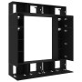 Gabinete de TV 8 pcs Negro 80 x 30 x 30 cm Madera contrachapada en Muebles TV | Comprar online en Foro24