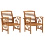 Garden chairs, 2 units, solid acacia wood by vidaXL, Garden chairs - Ref: Foro24-310266, Price: 142,27 €, Discount: %