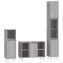 Set de muebles de baño 3 pzas madera contrachapada gris sonoma de vidaXL, Muebles de baño - Ref: Foro24-3190305, Precio: 182,...