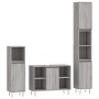 Set de muebles de baño 3 pzas madera contrachapada gris sonoma de vidaXL, Muebles de baño - Ref: Foro24-3190305, Precio: 184,...