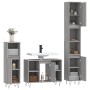 3-teiliges Badezimmermöbelset aus grauem Sonoma-Sperrholz von vidaXL, Badezimmermöbel - Ref: Foro24-3190305, Preis: 184,83 €,...