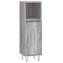 Set de muebles de baño 3 pzas madera contrachapada gris sonoma de vidaXL, Muebles de baño - Ref: Foro24-3190305, Precio: 184,...