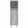 Set de muebles de baño 3 pzas madera contrachapada gris sonoma de vidaXL, Muebles de baño - Ref: Foro24-3190305, Precio: 182,...