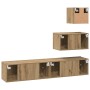 Conjunto de mueble de TV 4 pcs Roble artesanal en Muebles TV | Comprar online en Foro24