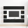 Juego de mueble para TV de 6 piezas - Montado en la pared