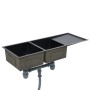 Handgefertigte Küchenspüle aus schwarzem Edelstahl von vidaXL, Sinkt - Ref: Foro24-145087, Preis: 275,21 €, Rabatt: %