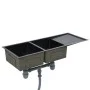 Fregadero de cocina hecho a mano acero inoxidable negro de vidaXL, Fregaderos - Ref: Foro24-145087, Precio: 270,02 €, Descuen...