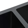 Handgefertigte Küchenspüle aus schwarzem Edelstahl von vidaXL, Sinkt - Ref: Foro24-145087, Preis: 275,21 €, Rabatt: %
