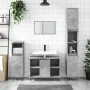 2-teiliges Badezimmermöbelset aus betongrauem Sperrholz von vidaXL, Badezimmermöbel - Ref: Foro24-3190303, Preis: 172,58 €, R...