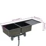 Fregadero de cocina hecho a mano acero inoxidable negro de vidaXL, Fregaderos - Ref: Foro24-145087, Precio: 270,02 €, Descuen...