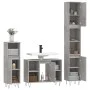 2-teiliges Badezimmermöbelset aus betongrauem Sperrholz von vidaXL, Badezimmermöbel - Ref: Foro24-3190303, Preis: 172,58 €, R...