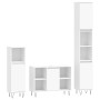 3-teiliges Badezimmermöbelset aus weißem Sperrholz von vidaXL, Badezimmermöbel - Ref: Foro24-3190299, Preis: 193,77 €, Rabatt: %