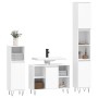 3-teiliges Badezimmermöbelset aus weißem Sperrholz von vidaXL, Badezimmermöbel - Ref: Foro24-3190299, Preis: 193,77 €, Rabatt: %