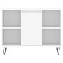 Juego de muebles de baño 3 pzas madera contrachapada blanco