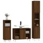3-teiliges Badezimmermöbel-Set aus braunem Eichensperrholz von vidaXL, Badezimmermöbel - Ref: Foro24-3190306, Preis: 191,86 €...