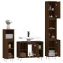 3-teiliges Badezimmermöbel-Set aus braunem Eichensperrholz von vidaXL, Badezimmermöbel - Ref: Foro24-3190306, Preis: 191,86 €...