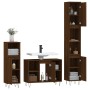 3-teiliges Badezimmermöbel-Set aus braunem Eichensperrholz von vidaXL, Badezimmermöbel - Ref: Foro24-3190306, Preis: 194,66 €...